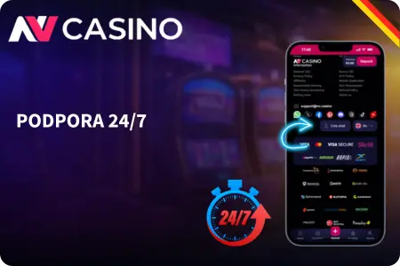 Podpora NV Casino 24/7